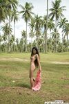 KJ - Naked by a Palm Tree